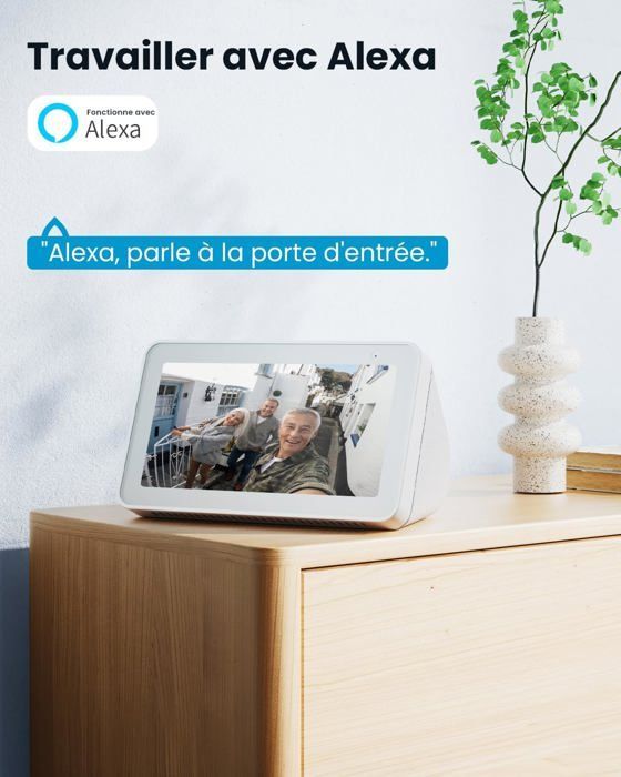 Timbre inalámbrico con cámara, timbre exterior 2K, resistente al agua IP66, timbre con video, audio bidireccional, PIR, WiFi 2.4G, 64 GB