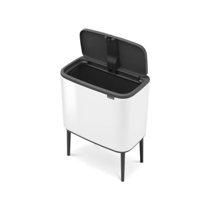 BRABANTIA Poubelle Bo Touch Bin - 36 L - Blanc