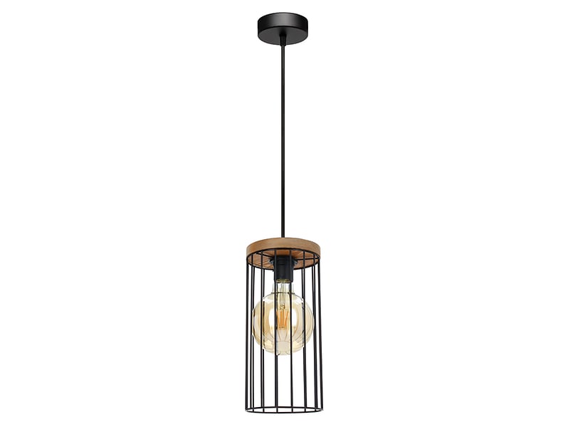 Lampa wisząca Timeo metalowa czarna