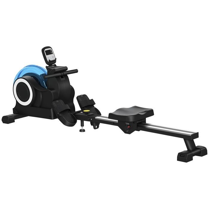 Vogatore ad acqua per interni - SPORTNOW - Pieghevole - 6 livelli di resistenza, schermo LCD multifunzione, supporto per tablet