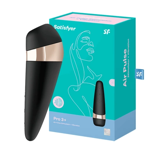 SATISFYER PRO3  BEZDOTYKOWY STYMULATOR ŁECHATCZKI Z WIBRATOREM
