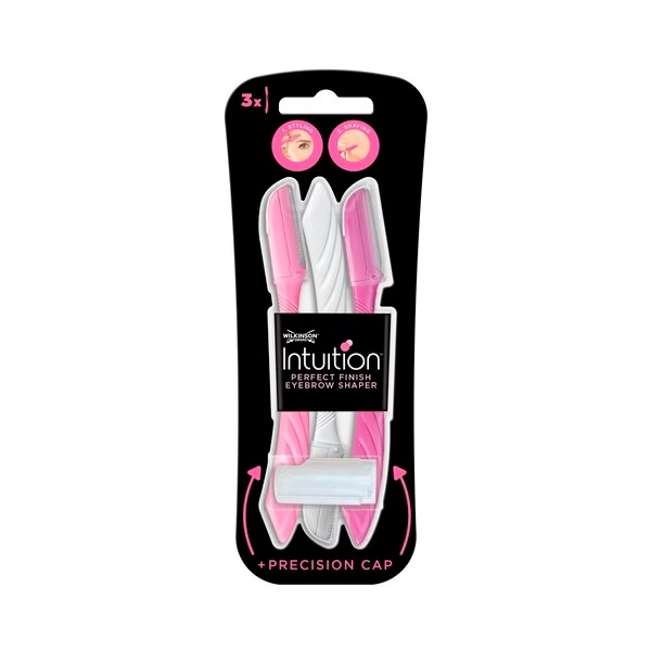Wilkinson Sword Intuition Perfect Finish oblikovalnik obrvi<br>3 kosi
