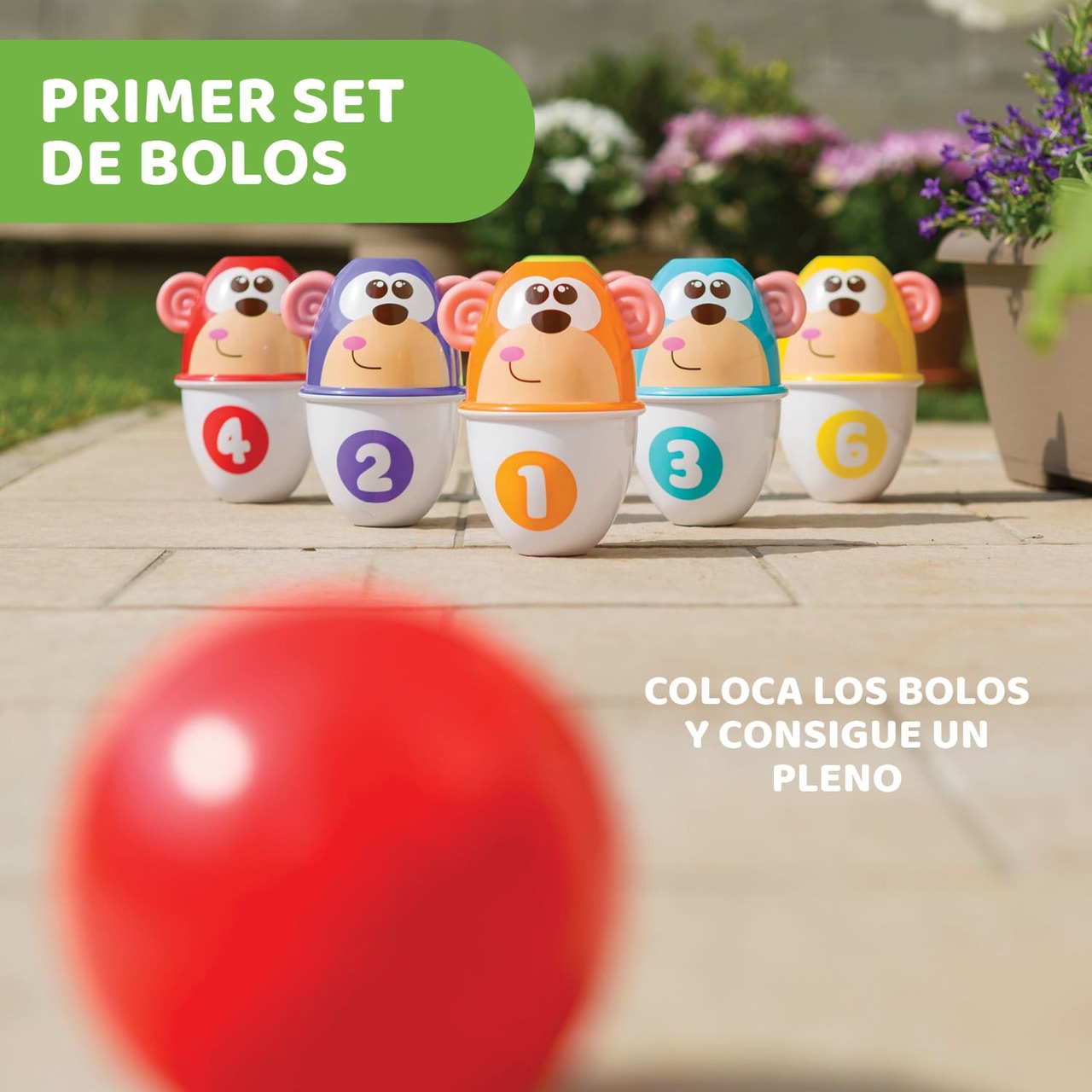Bolos apilables Monkey Strike