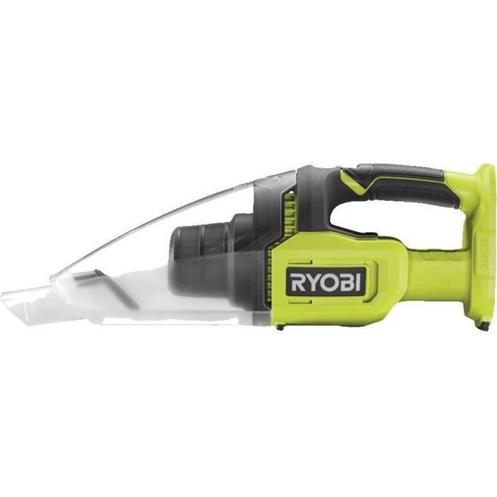 Aspiradora de mano RYOBI ONE+ de 18 V - 29 AW - 1000 l/min - 0,85 m³/min - Depósito de polvo de 600 ml - Disponible - RHV18-0