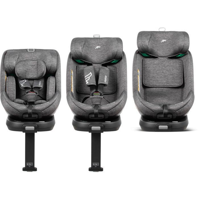 Silla de coche BABYAUTO Magna Plus - Grupo 0/1/2/3 - I-Size - 40/125 cm - Isofix - Giro de 360° - Reclinable - Gris