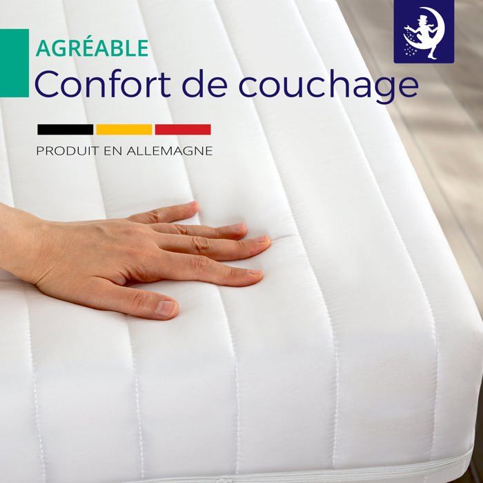 Saltea 120x190 cm, saltea ieftină, ergonomică, suport echilibrat, fabricată în Germania, certificată Oeko-Tex, grosime 11 cm