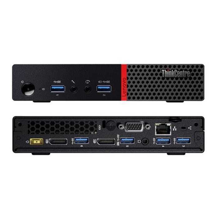 PC desktop Lenovo ThinkCentre Tiny ricondizionato, Pentium G4400, 8 GB di RAM, SSD da 256 GB, monitor da 22