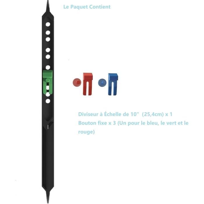 Compás proporcional de 10 pulgadas, herramienta de dibujo con escala proporcional para artistas.