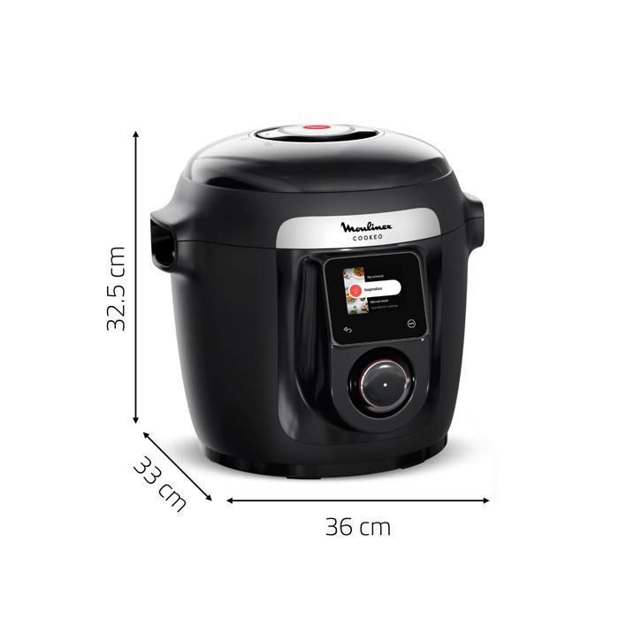 Moulinex Cookeo Wifi 10-en-1, Multicuiseur, 6L, 10 modes de cuisson, Noir CE96G810