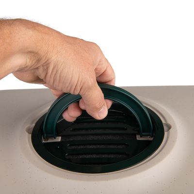 Bandeja de arena cubierta para gatos kooa - 90 % plástico reciclado