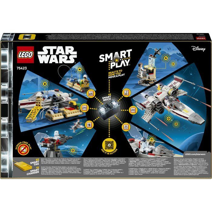 LEGO Star Wars 75423 SMART Play : le X-Wing Red Five de Luke - Jeu Interactif dès 6 ans