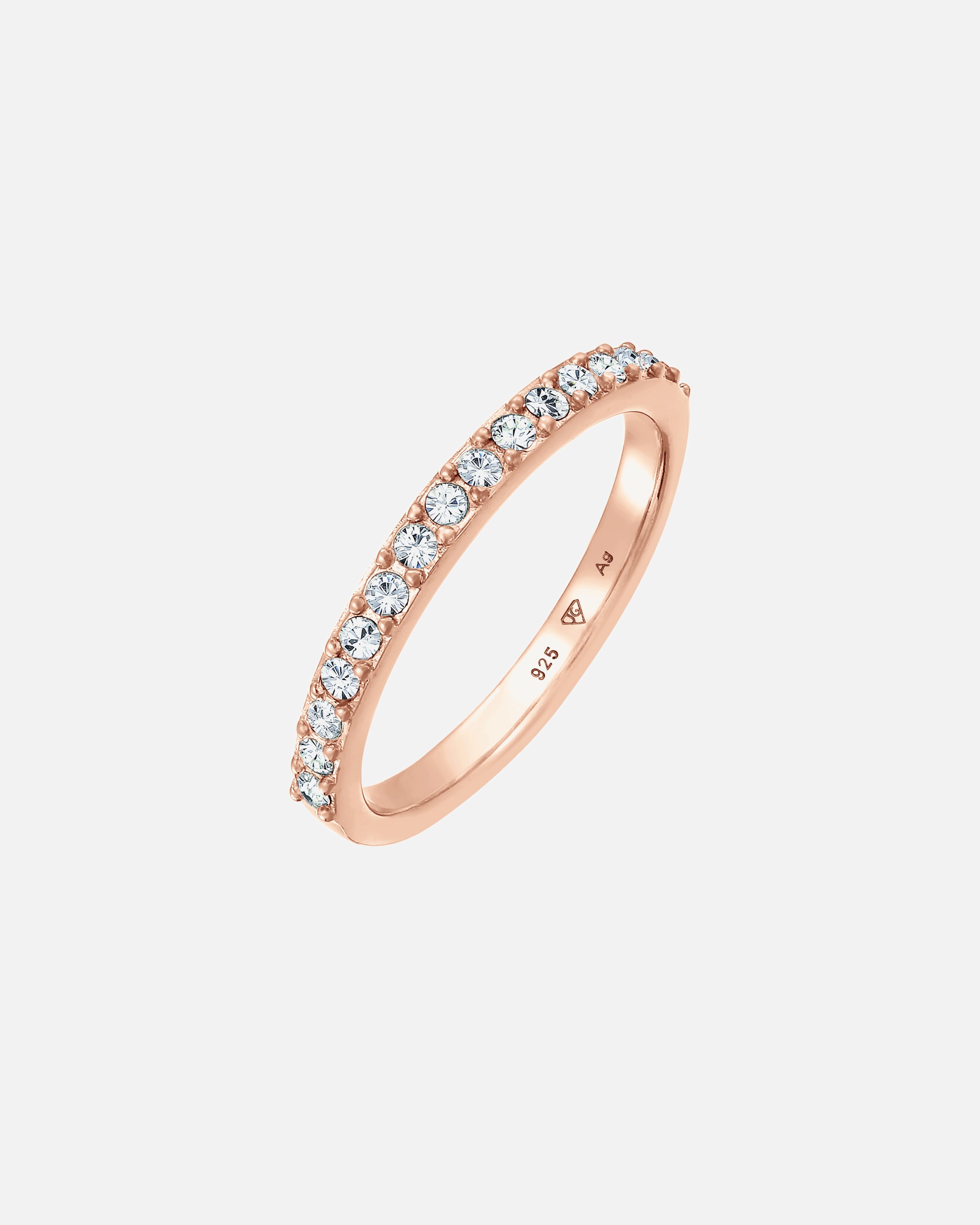 Elli Femmes Bande Mémoire élégant avec Cristal en Argent Sterling 925