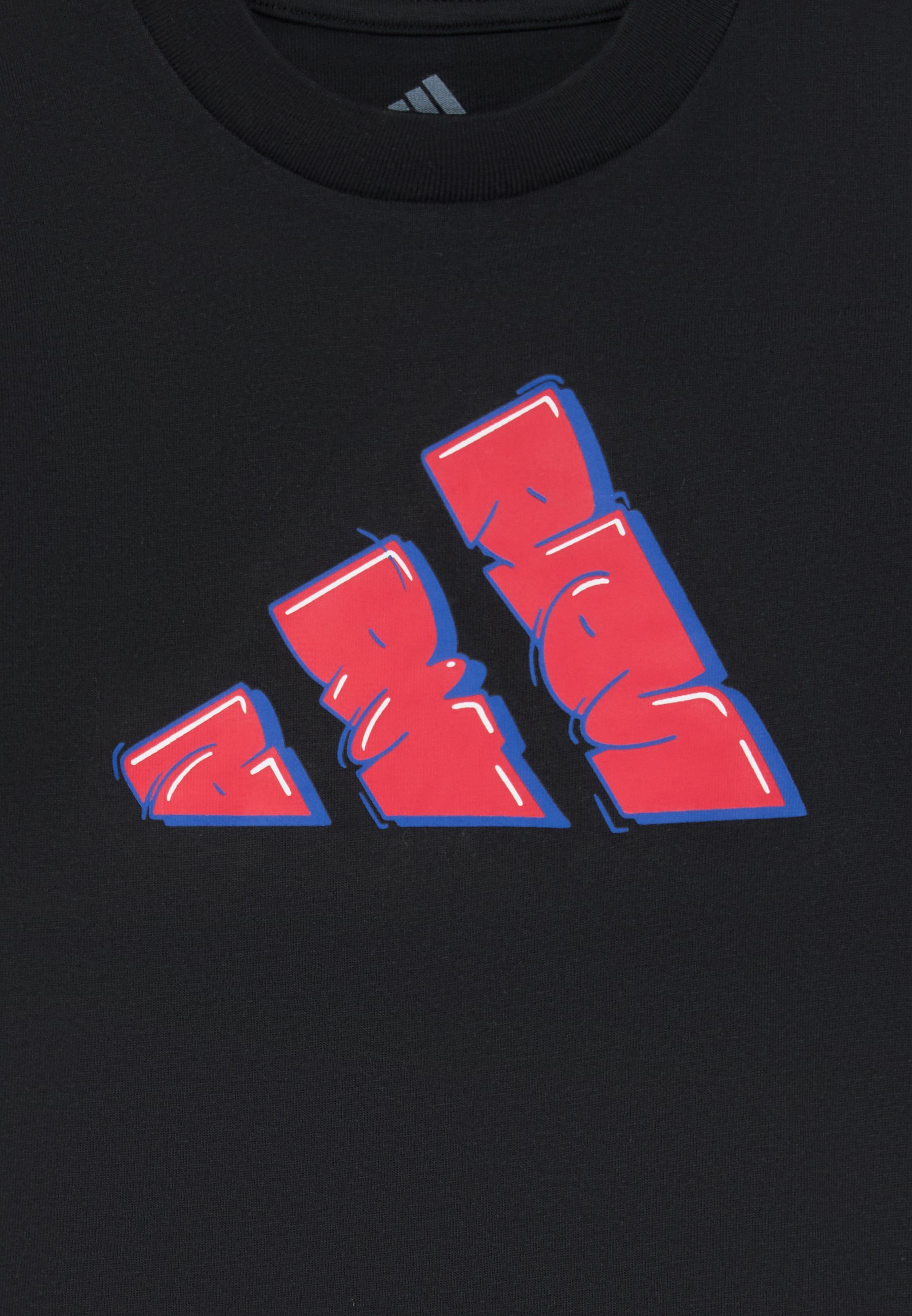 adidas Performance GRAFFITI JUNIOR UNISEX - T-shirt met print - zwart