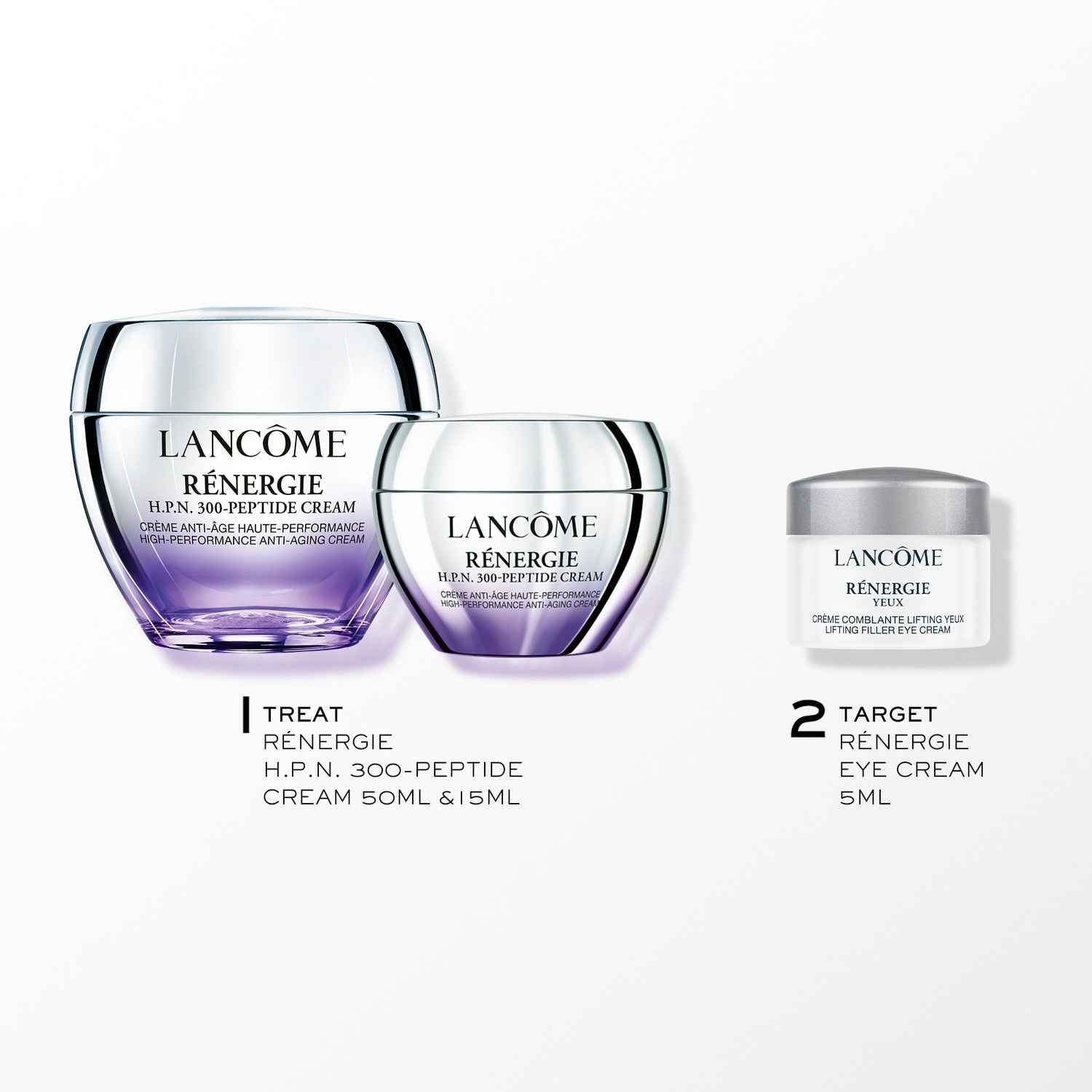 „Lancôme Rénergie HPN 300“ peptidų kremo veido priežiūros rinkinys – 1 dalis