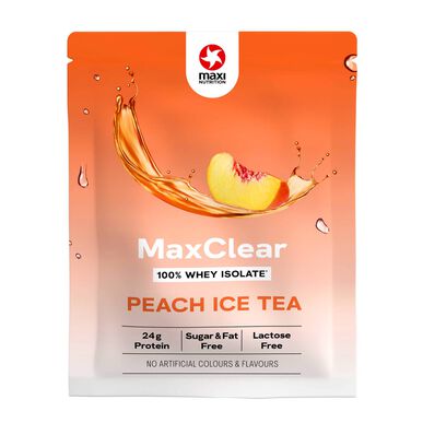 Maxi Nutrition baltymų gėrimas su ledine arbata, persikų ir skaidriais išrūgų baltymais, 30 g