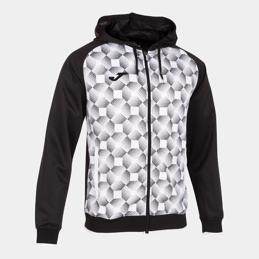  Chaqueta Con Capucha Joma Supernova Iii Negro Blanco