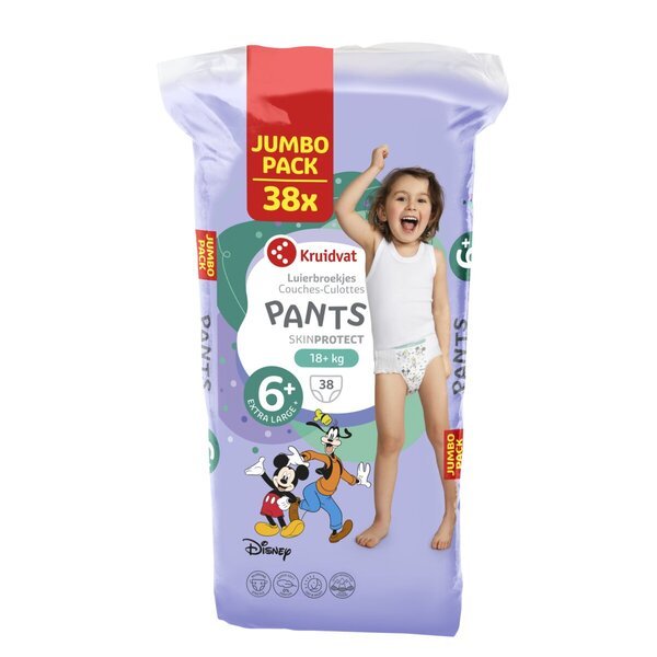 Kruidvat Pants Extra Large Plus Size 6+ Jumbo Pack<br>velikost 6+ (18-28 kg), 38 kosov