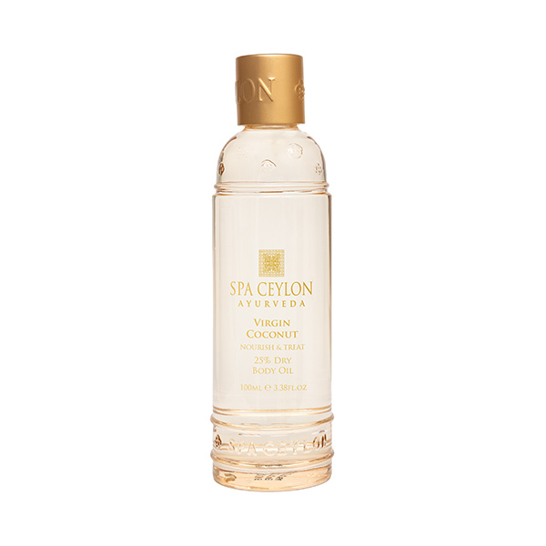 SPA CEYLON Panenský kokosový olej - Výživný a ošetrujúci 25% suchý telový olej 100ml