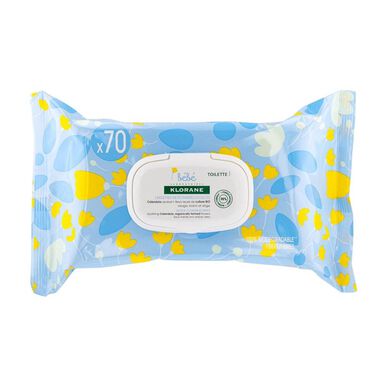 Klorane Gentle Cleansing Wipes -puhdistuspyyhkeet 70 kpl 70 kpl