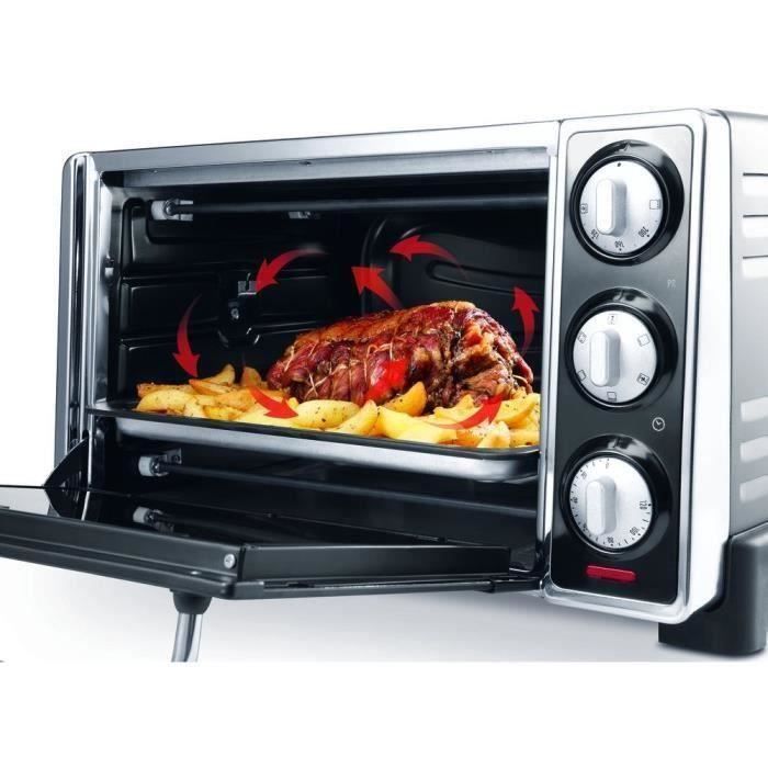 Mini horno - Con ventilador - DELONGHI - EO20792 - Negro - 20 L - 49 x 35 x 25,5 cm - 1300 W