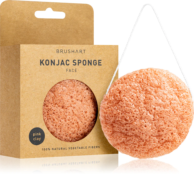 BrushArt Home Salon Konjac houbička jemně exfoliační houbička na obličej