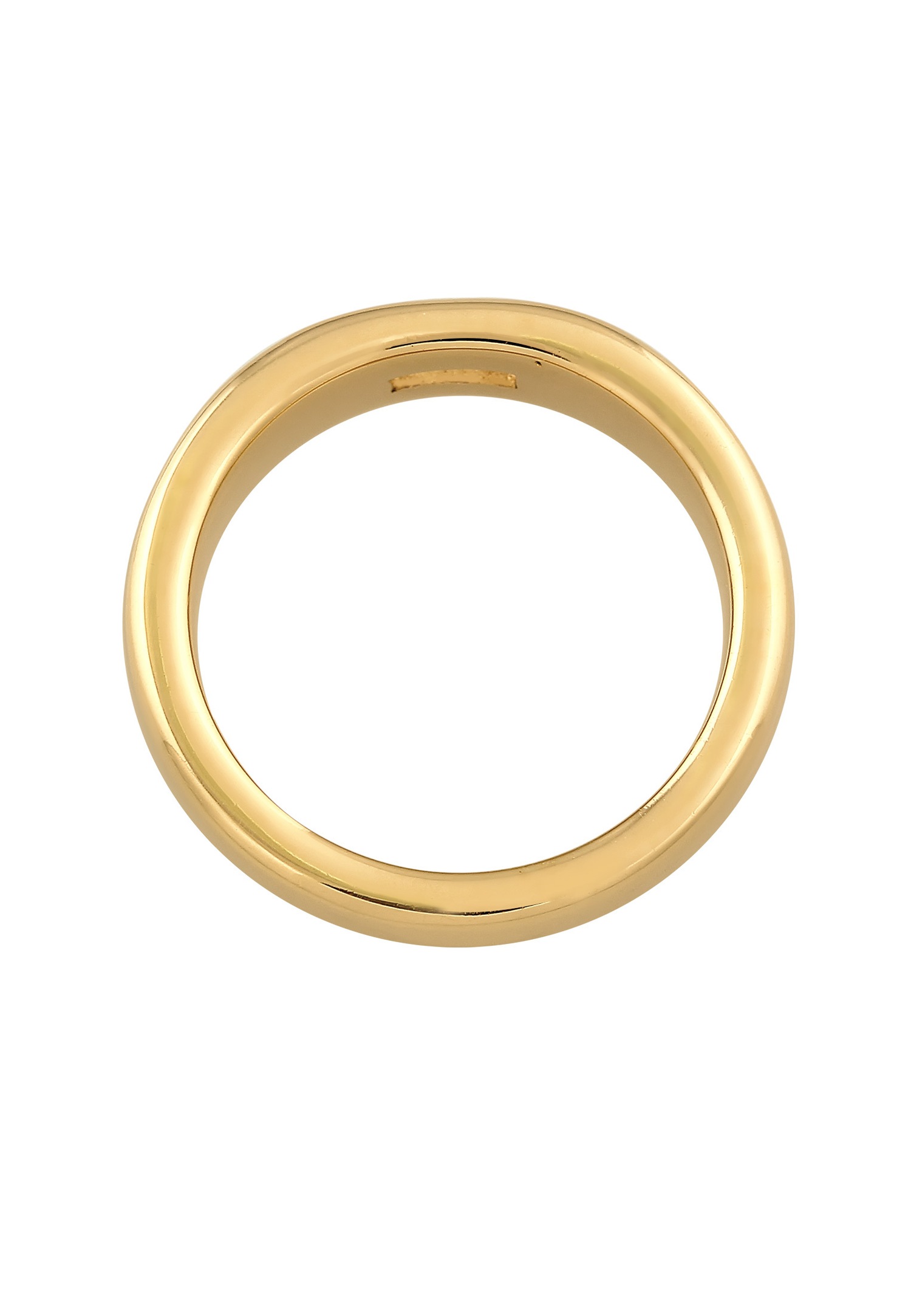 Elli PREMIUM Femmes Bande Élégant Simple avec Topaze en Argent Sterling 925 Rhodié