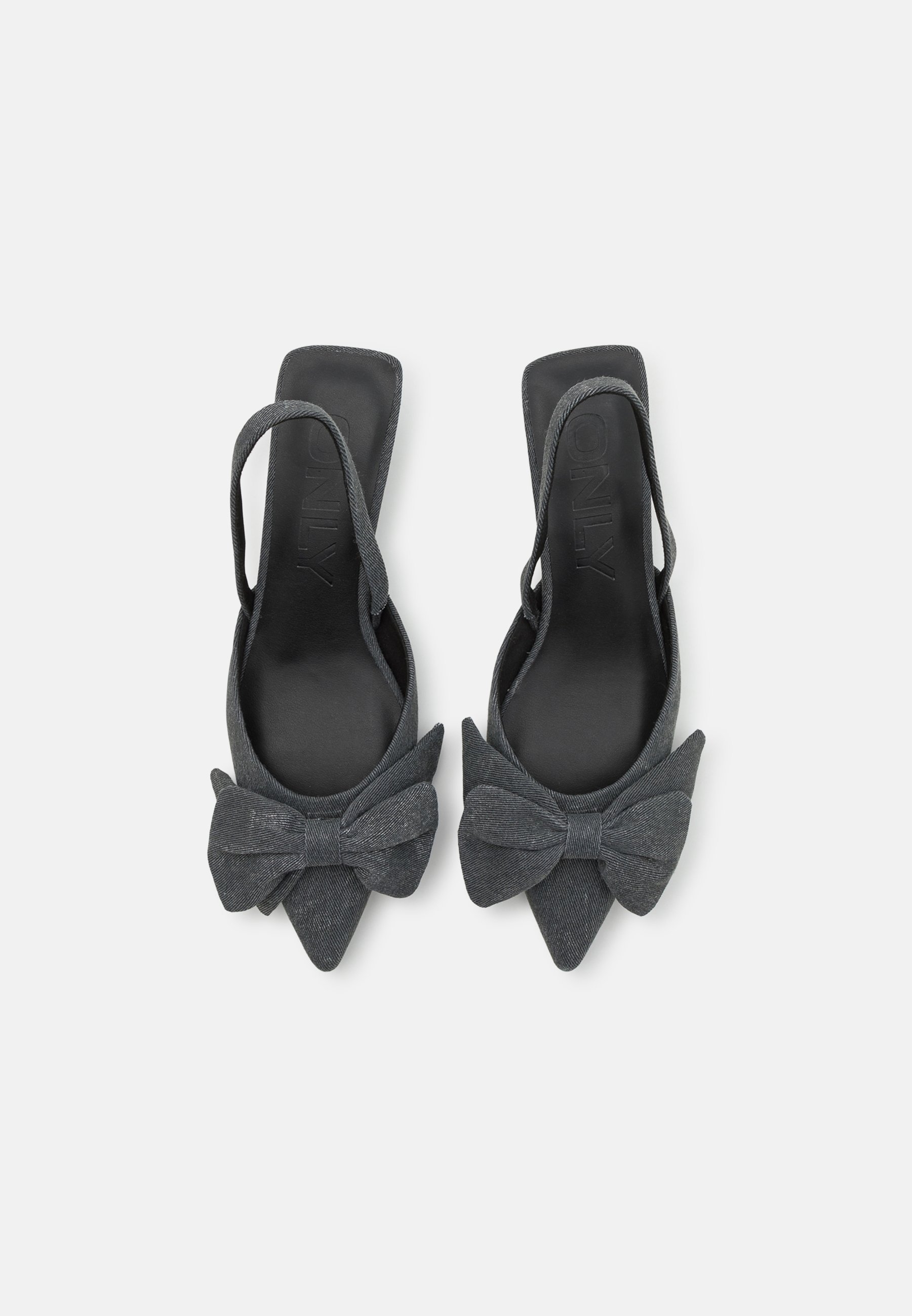 ONLY SHOES ONLCOCO BOW SLINGBACK - Klassieke hakken - zwarte denim