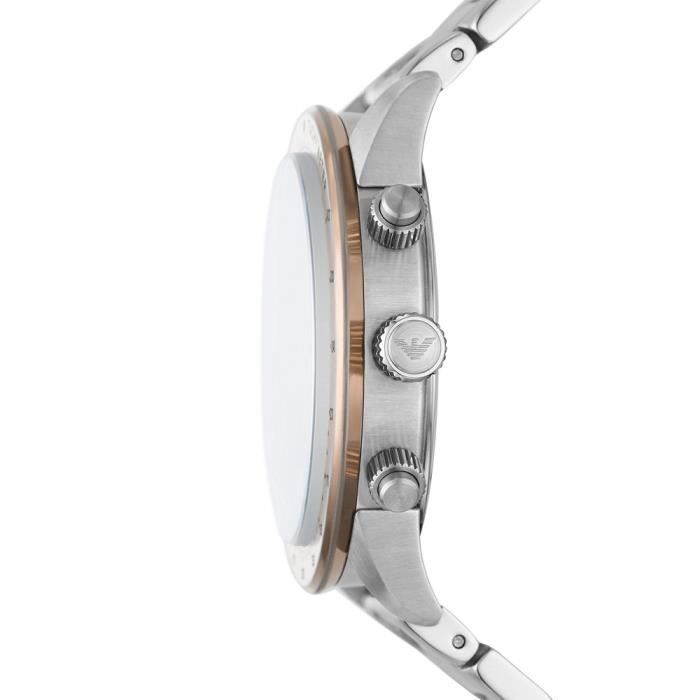 EMPORIO ARMANI Herenhorloge - Grijs Staal - Quartz - Analoog