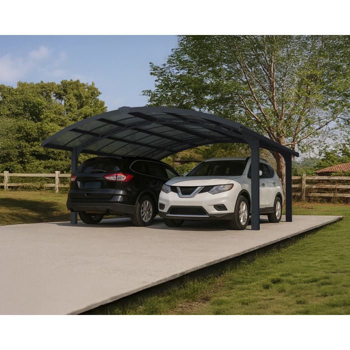Cochera doble Canopia Arizona Breeze 4,95 x 5,78 m Gris