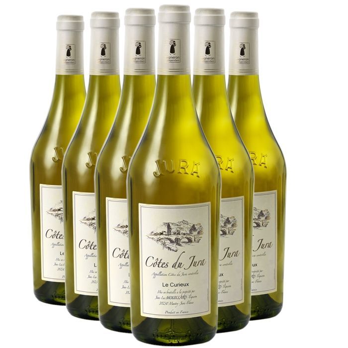 Domaine Jean-Luc Mouillard Côtes du Jura Le Curieux 2021 - Vino Blanco del Jura (6x75cl)