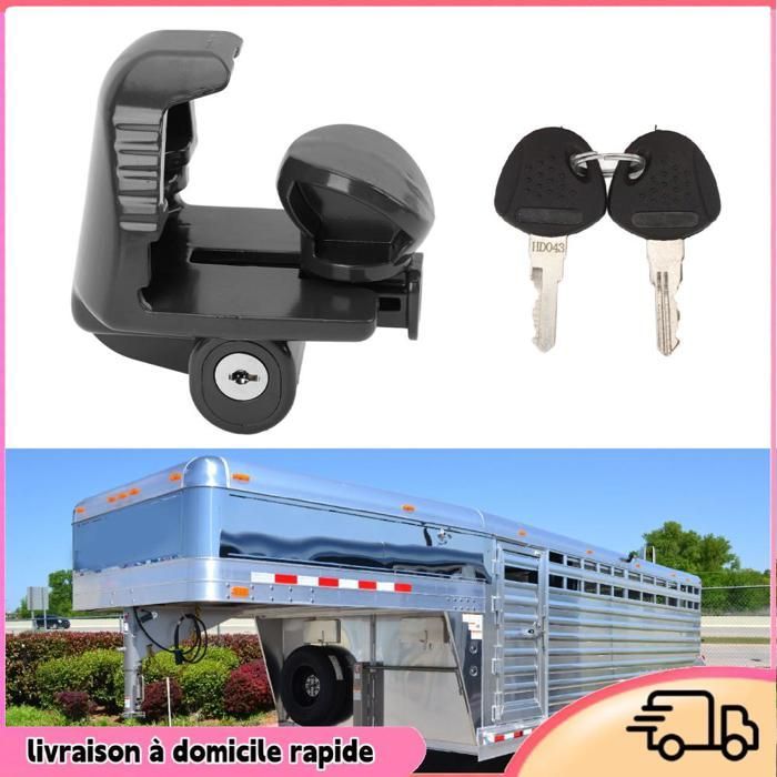 Dilwe Trailer Hitch Lock, Trailer Hitch Lock, RV Coupler Lock, High Top, Boat, Black
