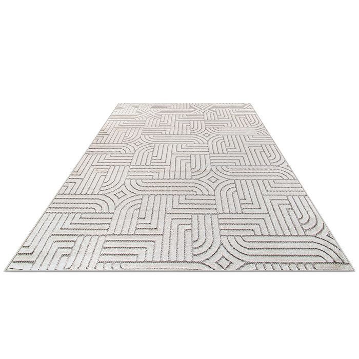 Grand Tapis Design Contemporain et Moderne - Beige (160x230 cm) - Thessaly Beige