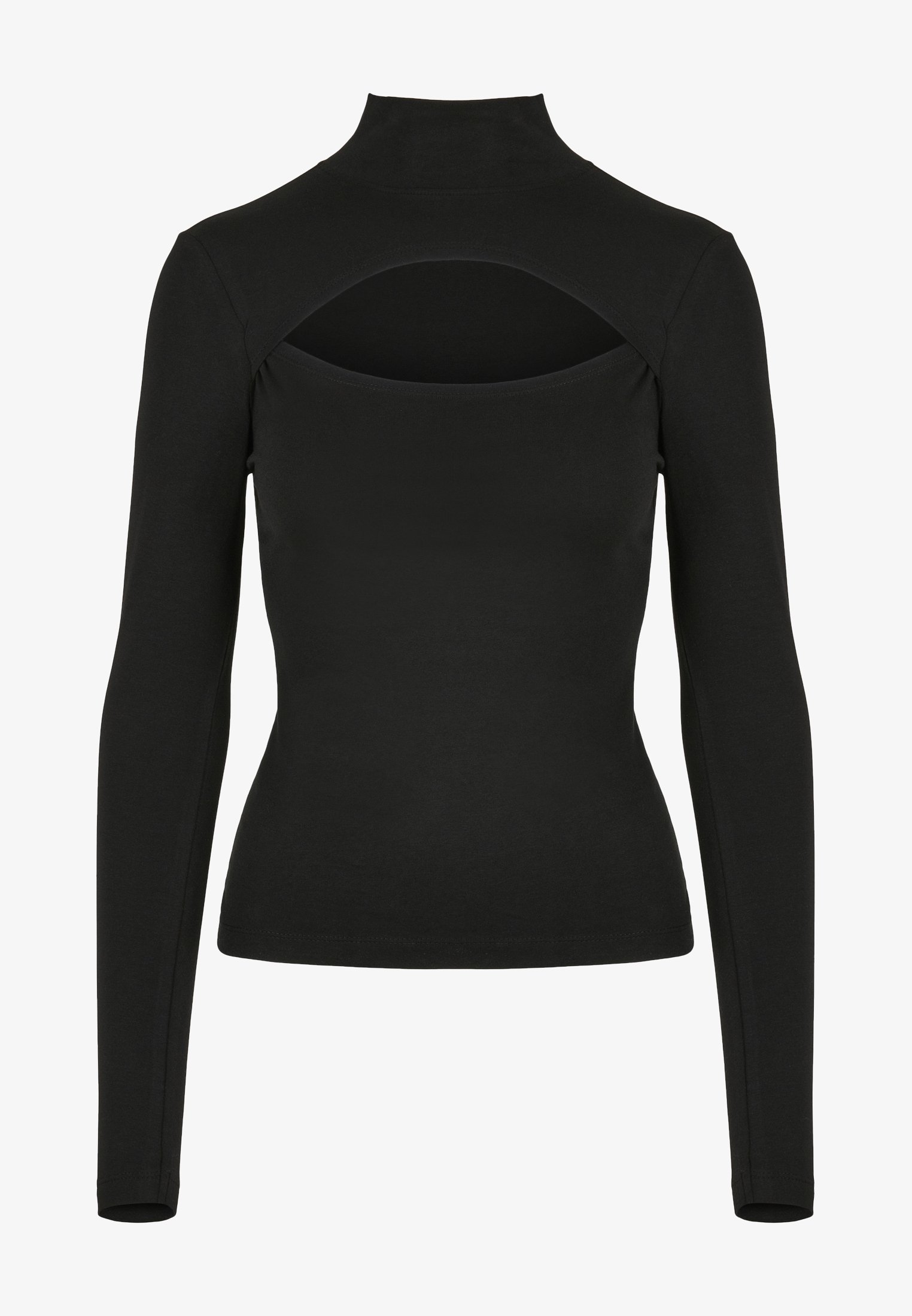 Maglia a collo alto con ritagli Urban Classics - Maglia a maniche lunghe - nera
