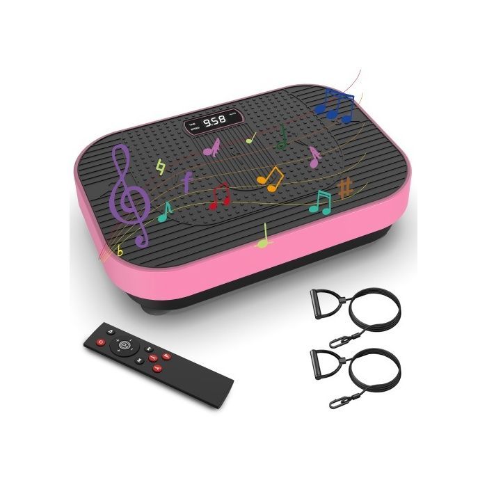 Plateforme Vibrante - BLOSSOM - Modèle avec Télécommande - 5 Programmes - 120 Niveaux - Bluetooth Intégré