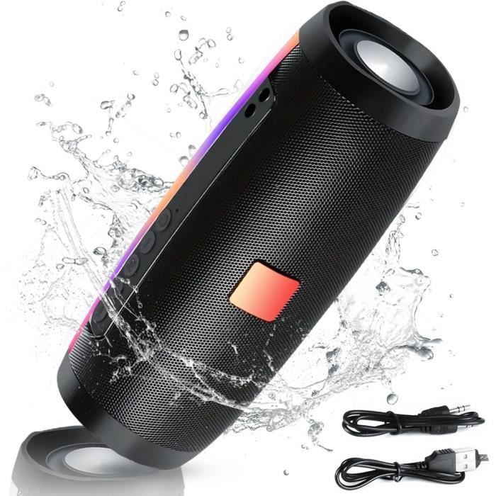 Kannettava Bluetooth-kaiutin, 360° Surround Stereo Langaton Kaiutin, 1200mAh, IPX5, USB-AUX-TF-korttiportti juhliin, vaellukseen
