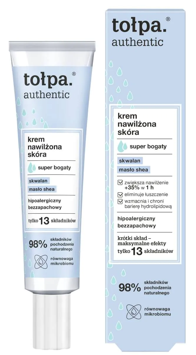Tołpa Authentic Krem nawilżona skóra super bogaty