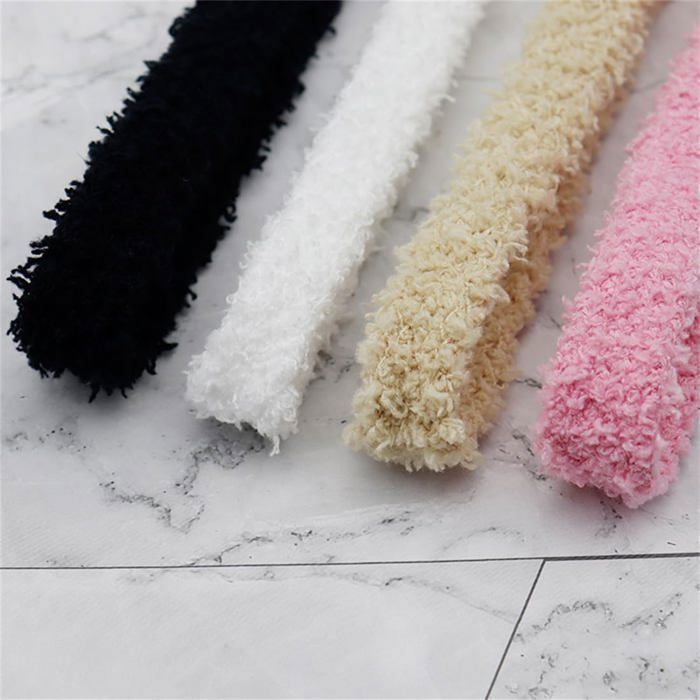 Lacets peluche chaussures - 4 paires, 1.5cm, moelleux, rechange - Convient pour baskets, sport Étiquette