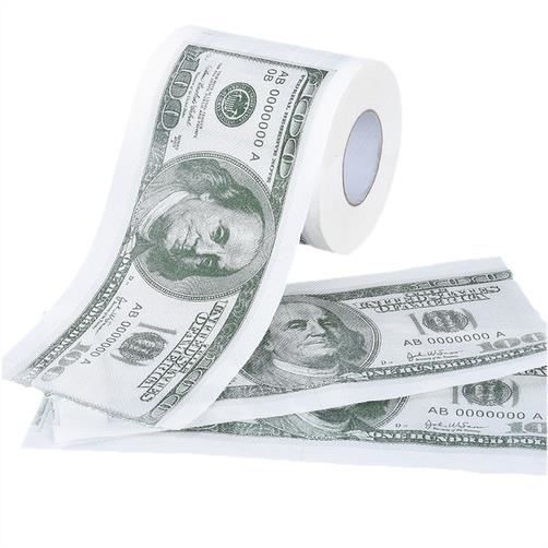 Papel higiénico de 100 dólares