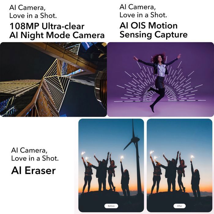 Smartphone 5G - HONOR Magic7 Lite - 8 GB de RAM - 512 GB - Morado - 6,78” - Cámara con IA de 108 MP - Batería de 6600 mAh - Versión UE