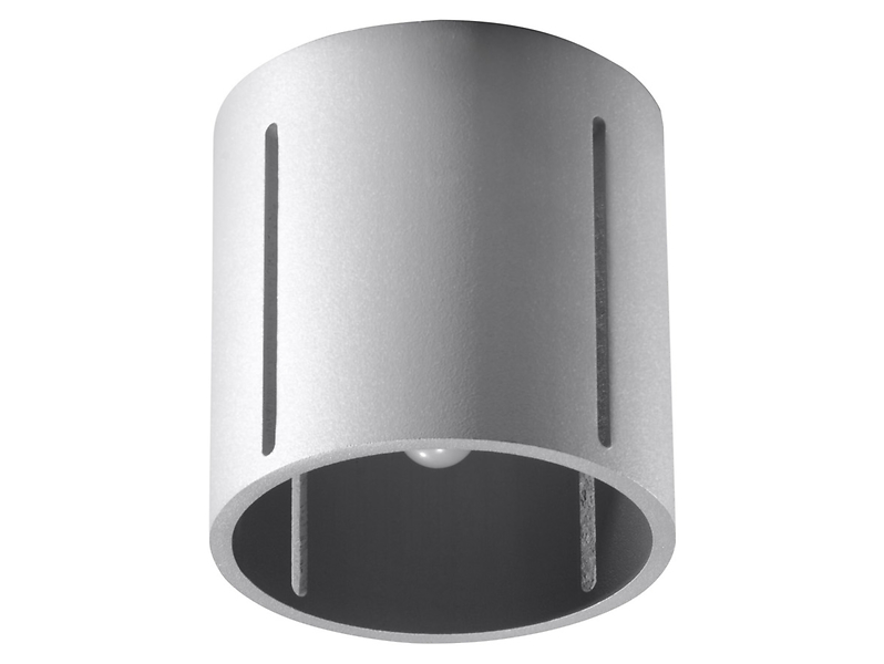 Plafon Inez aluminiowy szary
