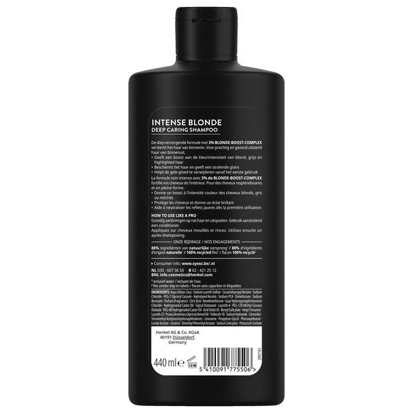Syoss Blonde & Silver Purple шампон<br>440ml