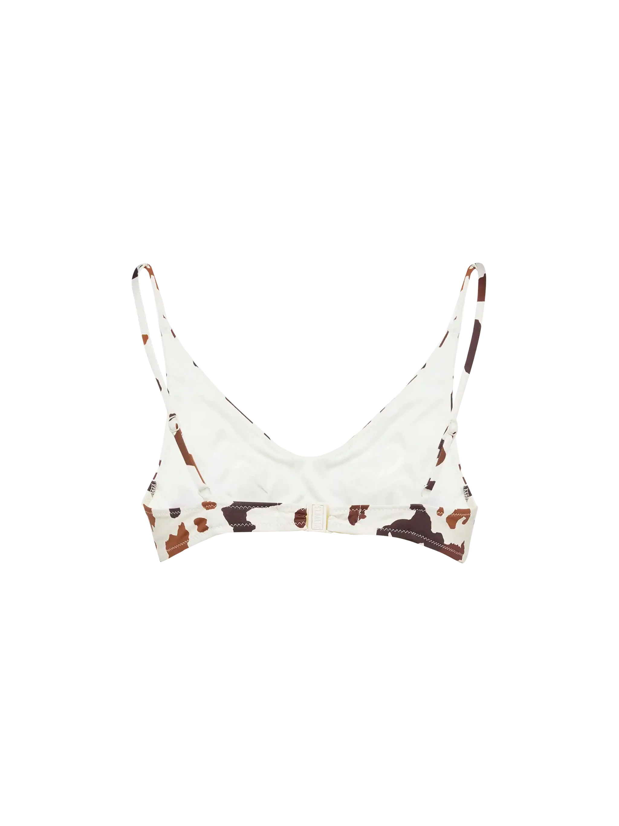 Bralette escotado con estampado de vaca Paloma
