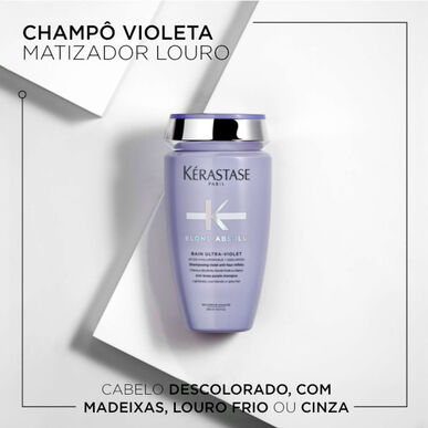 Kérastase Blond Absolu Bain Ultra-Violet Shampoo Violet Neutralizer pro žluté tóny 250 ml 250 ml