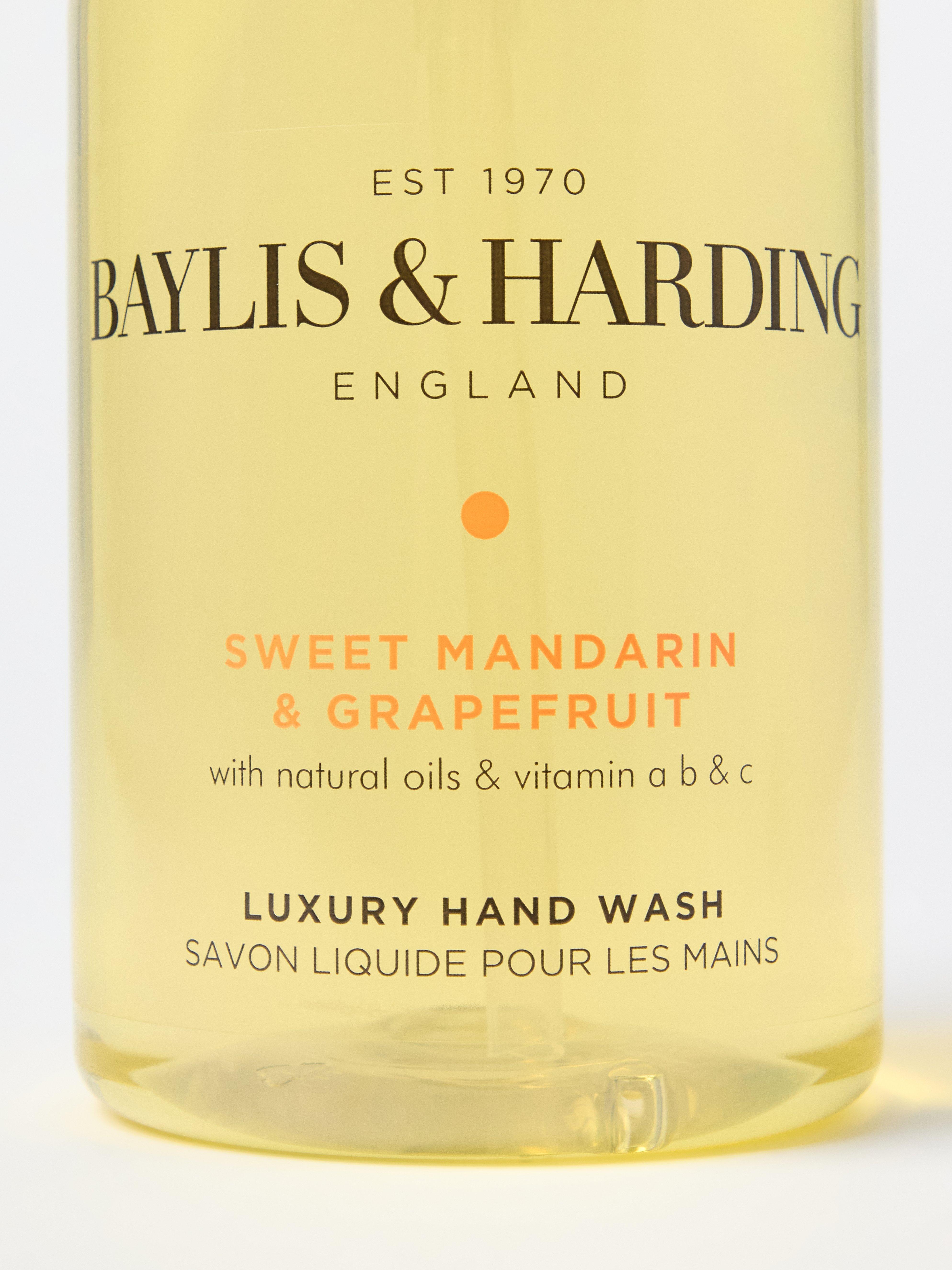 Savon liquide pour les mains Baylis & Harding Mandarine douce et pamplemousse, sans colorant