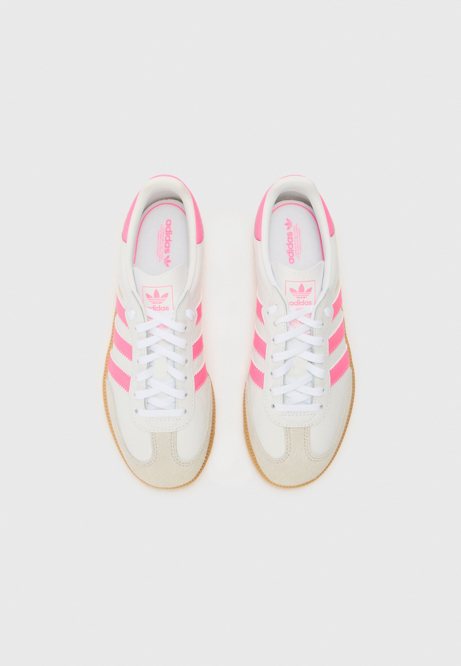 adidas Originals SAMBA UNISEX - Sneakers - cloud white/lucid pink/gum