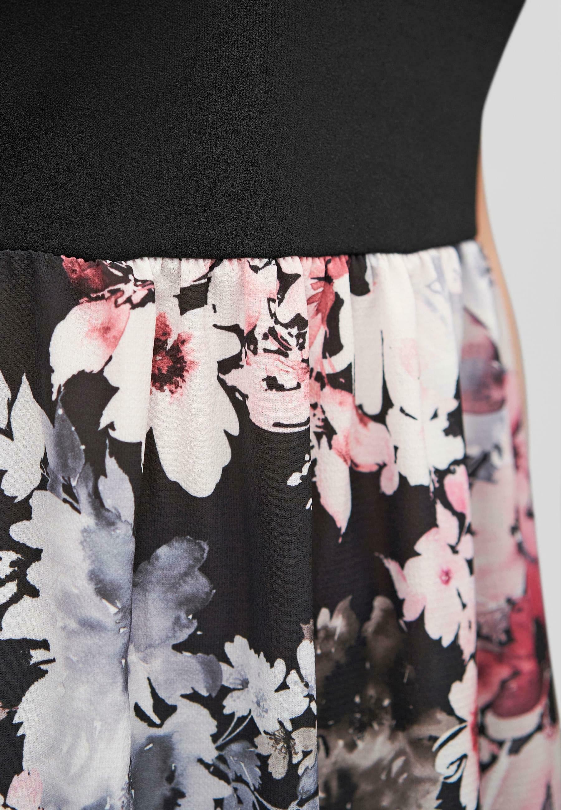 Cloud 5ive BLUMEN MUSTER - Vestido longo - preto