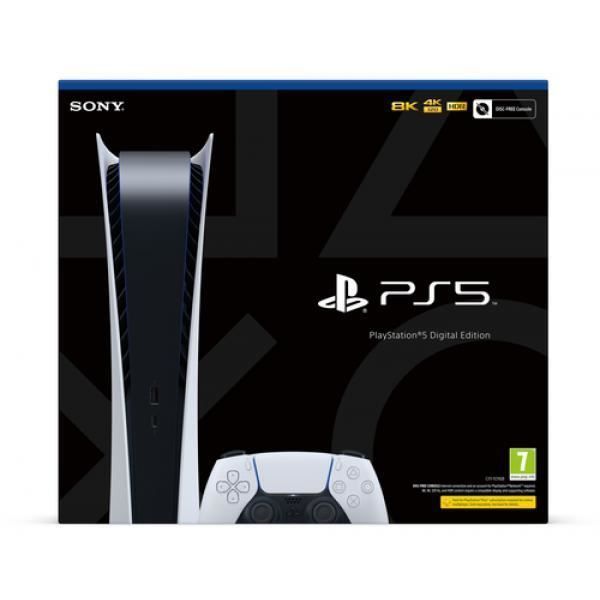Consola doméstica - SONY - PS5 - Edición digital - SSD ultrarrápido - Audio 3D Tempest