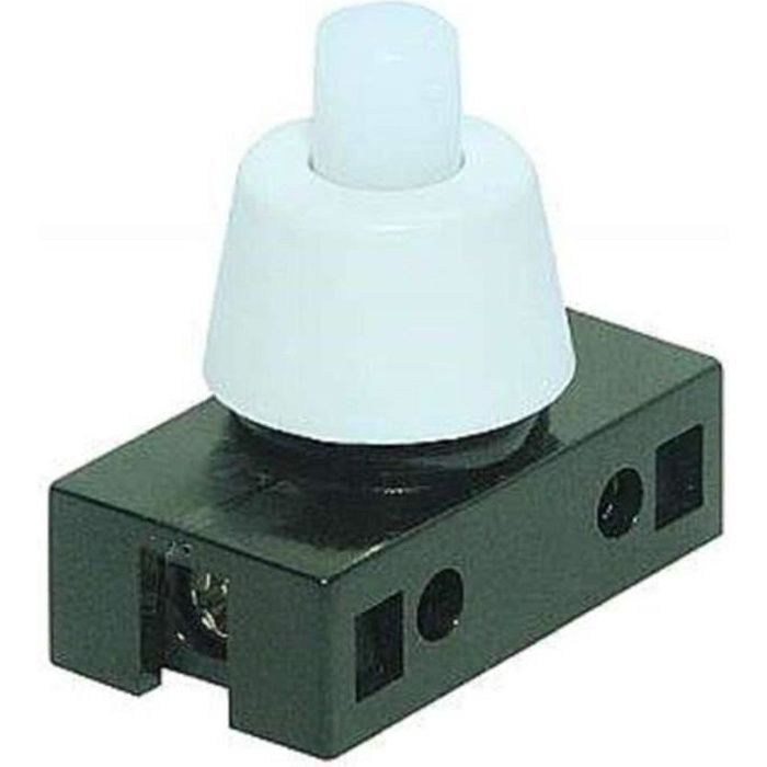 Interruptor pulsador - Sin especificar - Montaje empotrado - Blanco - 250 V - 2 A