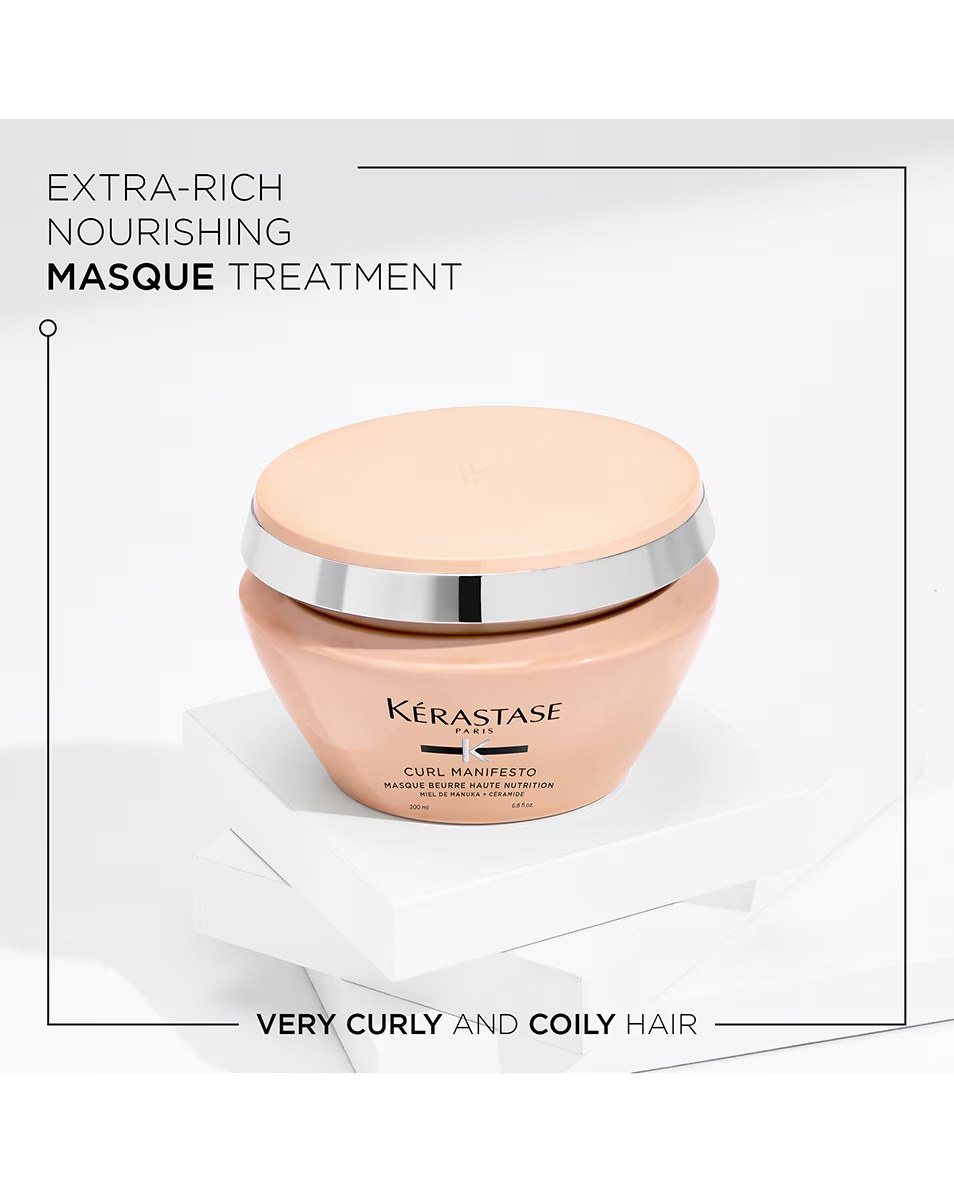 Μάσκα KÉRASTASE CURL MANIFESTO με βούτυρο υψηλής θρέψης Μάσκα υψηλής θρέψης για όλους τους τύπους μπούκλες