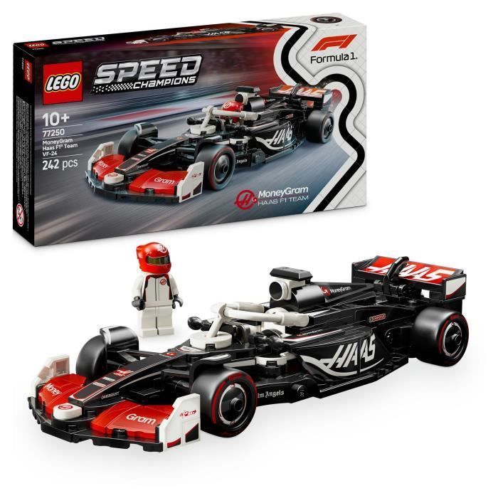 LEGO Speed Champions 77250 Auto di Formula 1 MoneyGram Haas Team VF-24 - Giocattolo per bambini dai 10 anni in su